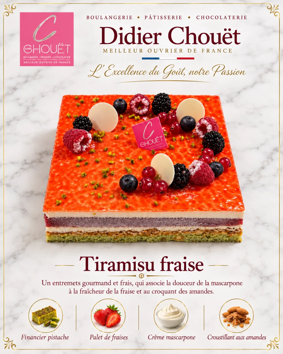 Tiramisu fraise