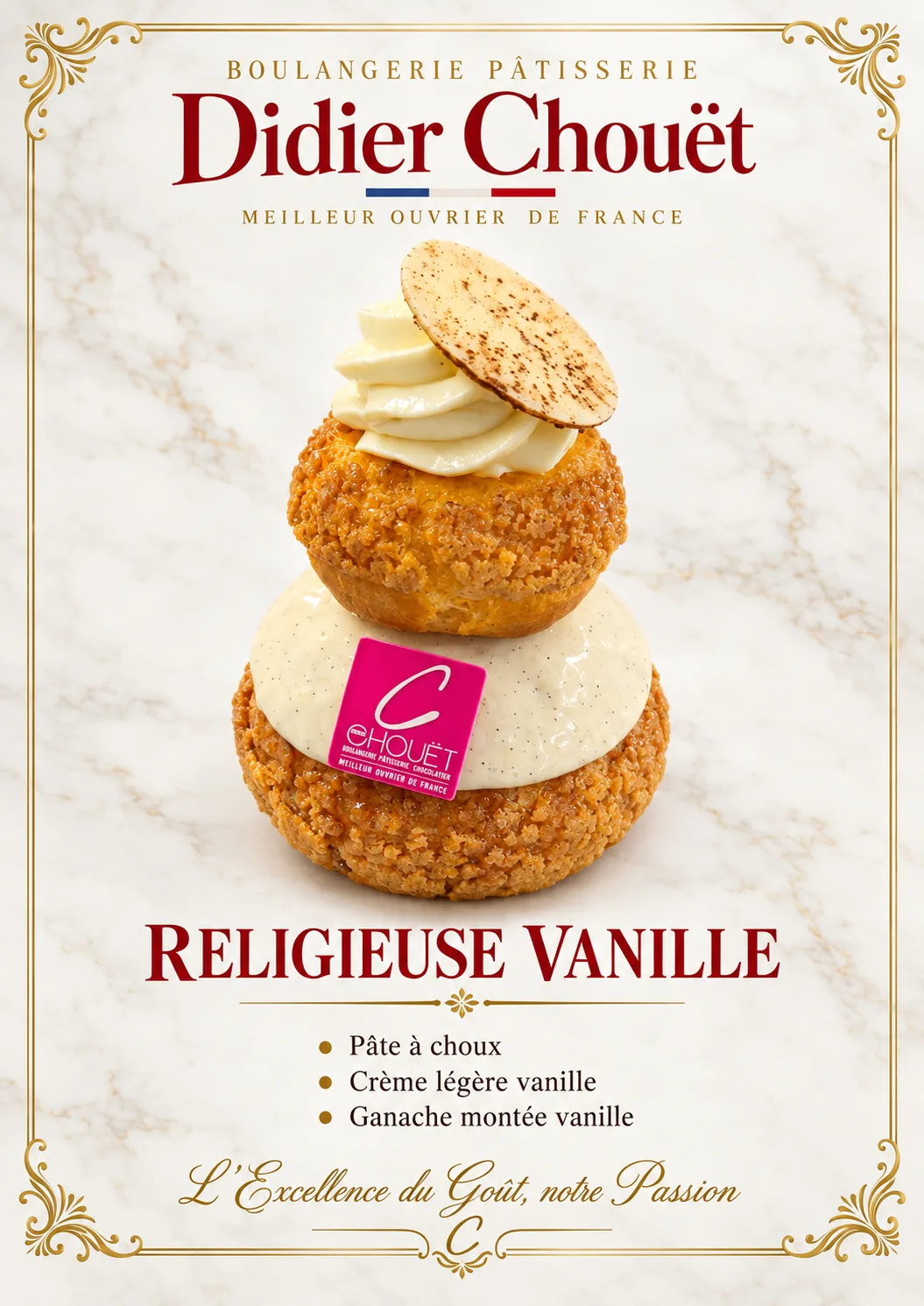 Religieuse vanille