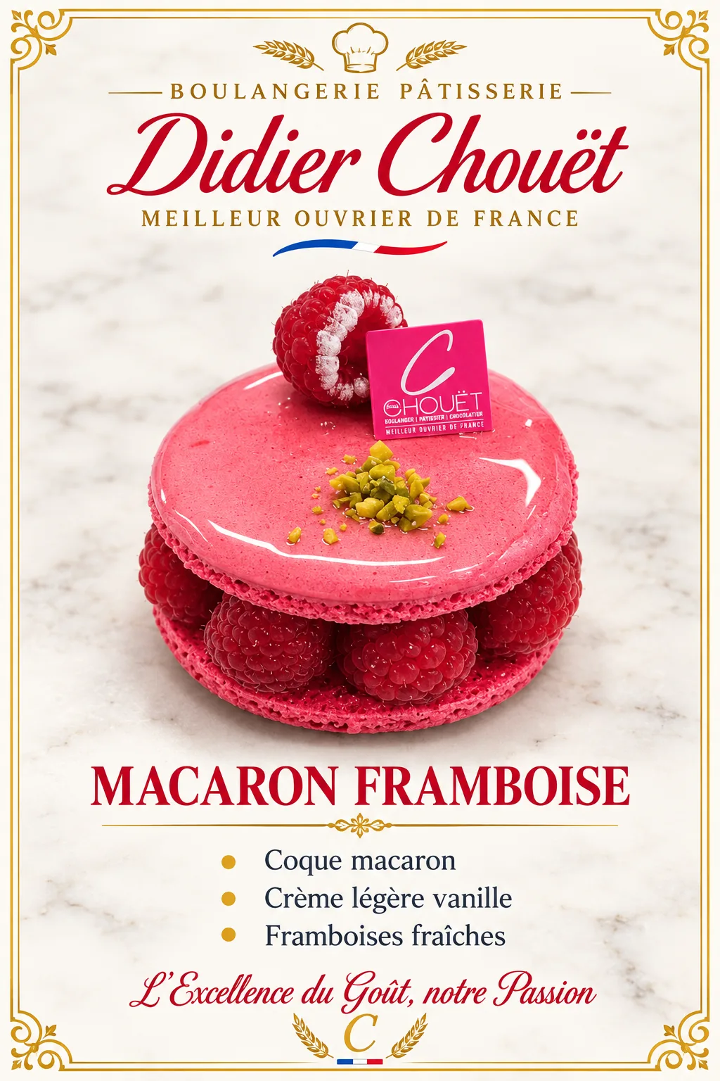 Macaron framboise